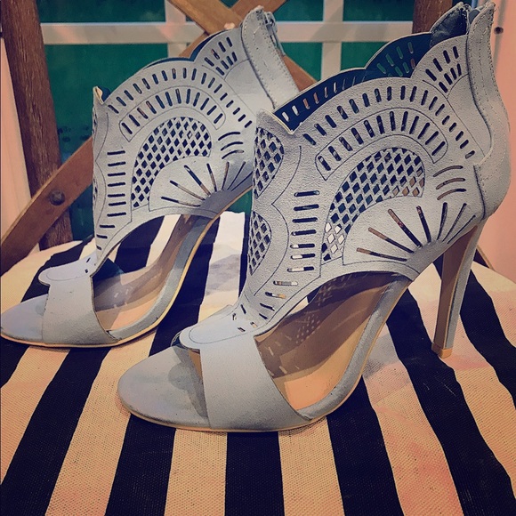 JustFab Shoes - JustFab Faux-suede Heals